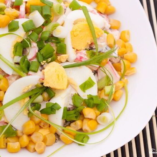 Рецепт салат из маринованной кукурузы