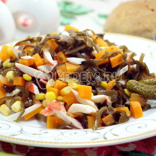 Рецепт салат из морской капусты