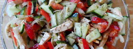 салат из мяса и овощей. Шаг 7