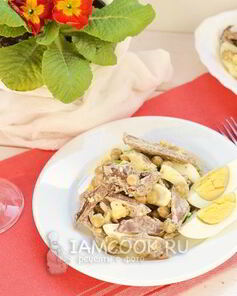 Салат из свиного сердца