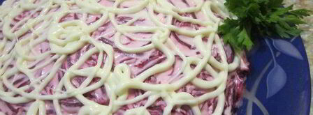 салат селедка под шубой. Шаг 7