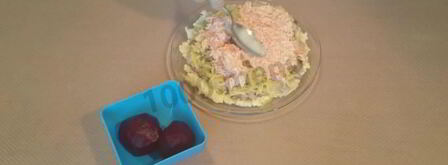 сельдь под шубой с яблоком. Шаг 4