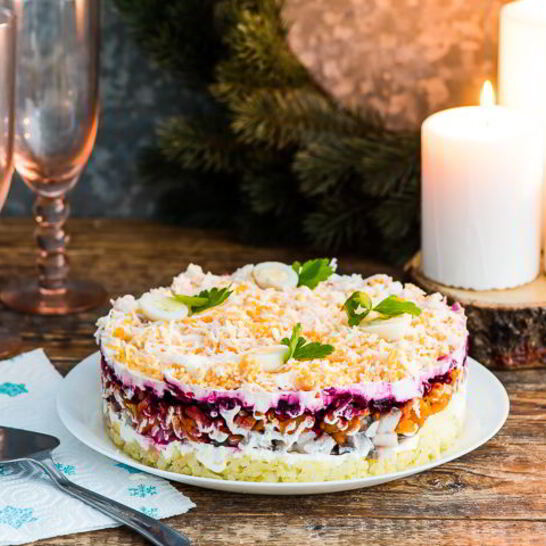 Рецепт селедка под шубой с яблоком