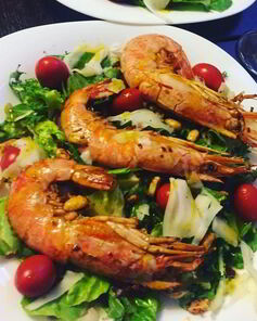 Салат с аргентинскими креветками