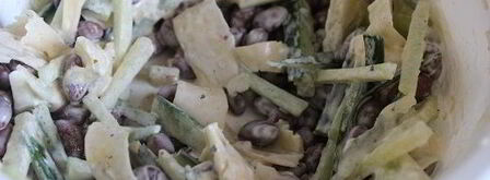 салат с фасолью и сыром. Шаг 4