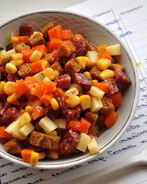 Салат с кириешками