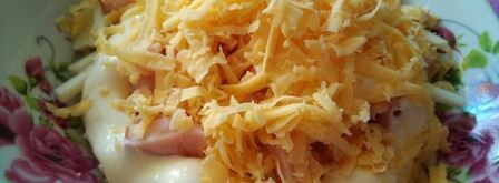 салат с копченой курицей и помидором. Шаг 4