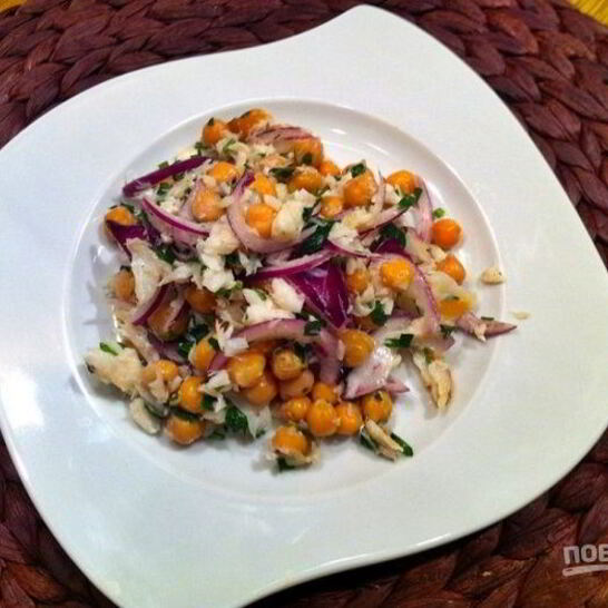 Рецепт салат с треской