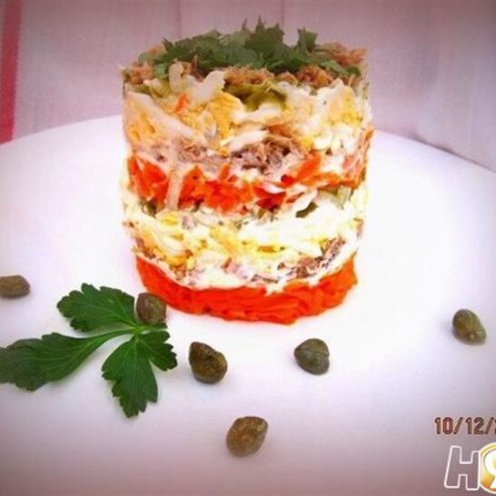 Рецепт салат с тунцом и сельдереем