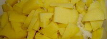 салат с ветчиной и овощами. Шаг 4