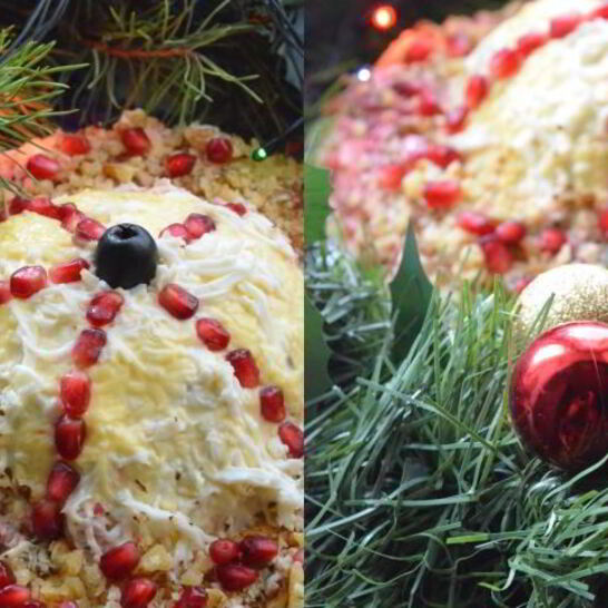 Рецепт салат шапка мономаха