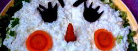 салат снеговик. Шаг 5