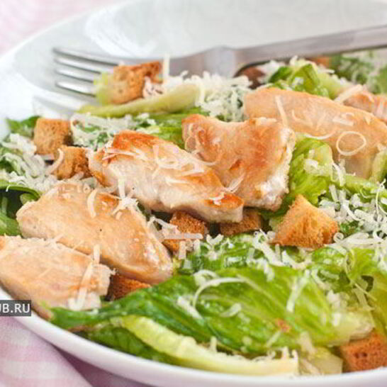 Рецепт цезарь с курицей