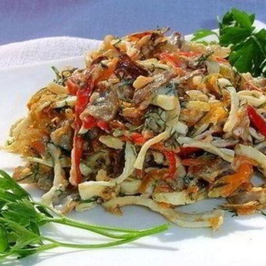 Рецепт салат убей меня нежно с шампиньонами