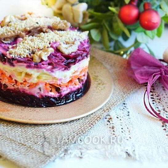 Рецепт свекольный салат с изюмом