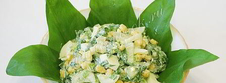 весенний салат с черемшой. Шаг 9