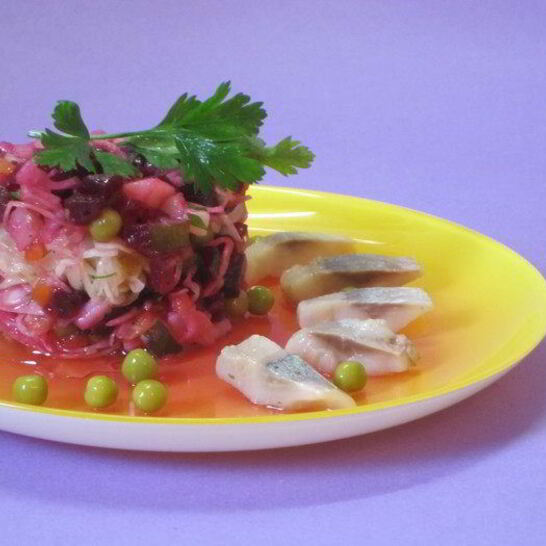 Рецепт винегрет с сельдью