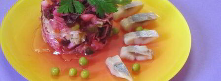 винегрет с сельдью. Шаг 3