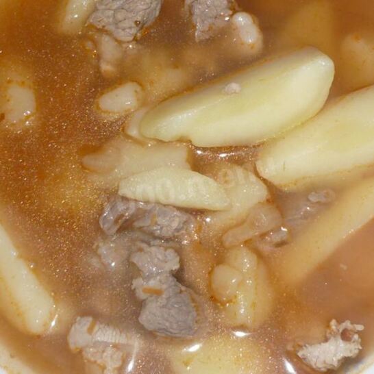 Рецепт картофельный соус с мясом