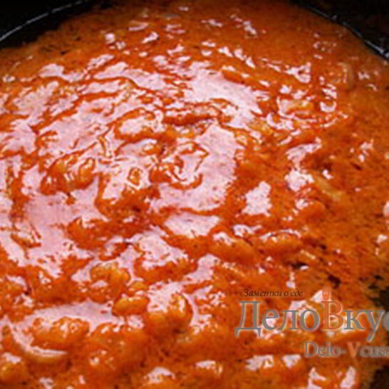 Рецепт сметанно-томатный соус с луком