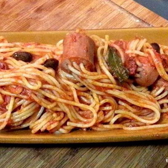 Рецепт соус для макарон с сосиской