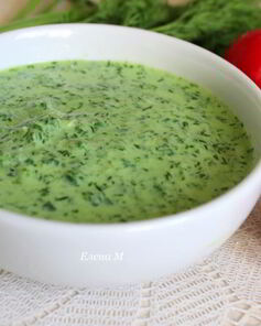 Соус из ботвы редиса