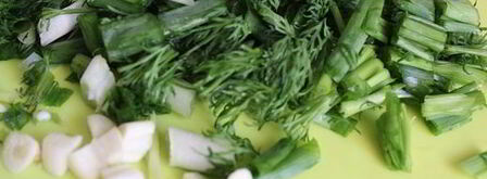 соус из ботвы редиса. Шаг 3