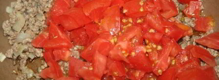 томатно-мясной соус к пасте, рису и картофельному пюре. Шаг 4