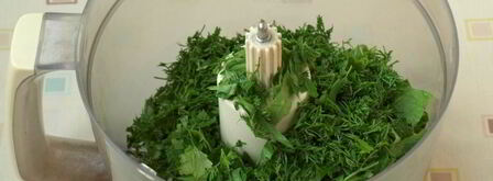 зеленый соус из шпината. Шаг 3