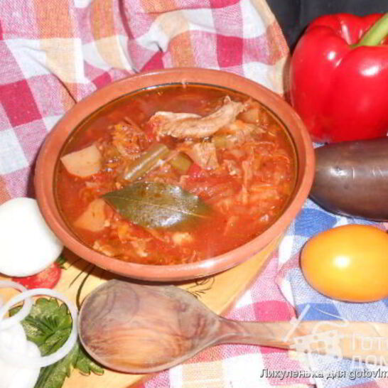 Рецепт борщ гетманский