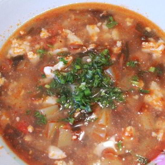 Рецепт борщ из морской капусты
