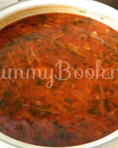 Борщ на птичьем бульоне