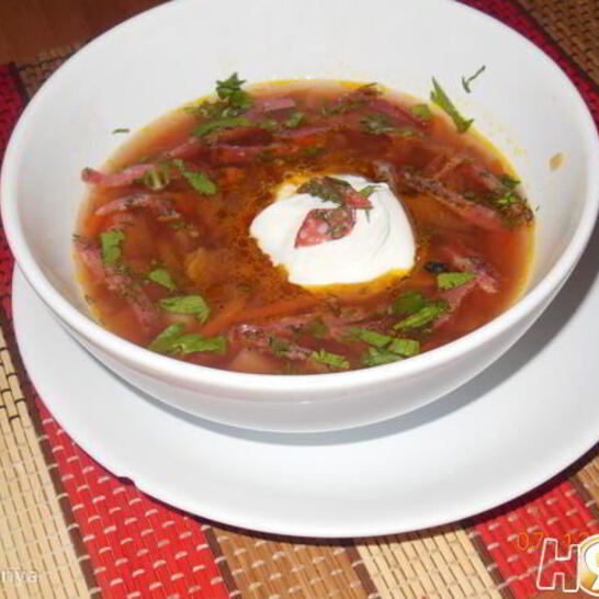 Рецепт борщ по-галицки