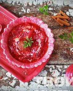 Борщ с фрикадельками