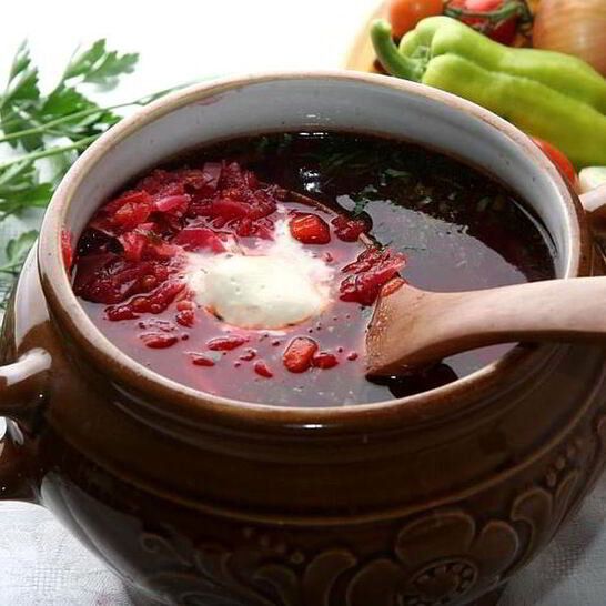 Рецепт борщ с грибами и фасолью