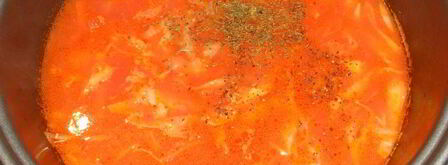 борщ с килькой в мультиварке. Шаг 7