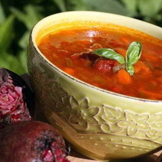 Рецепт борщ с копченой грудинкой по-литовски