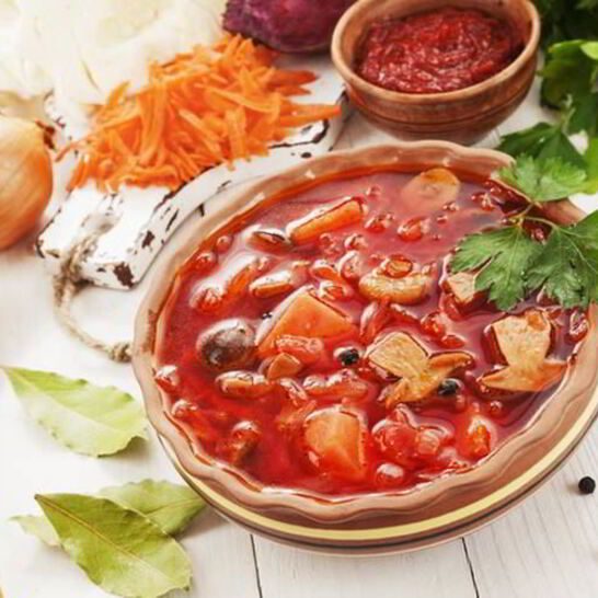 Рецепт борщ с лесными грибами