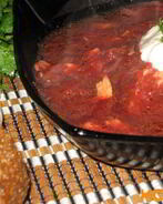 Борщ с томатной пастой