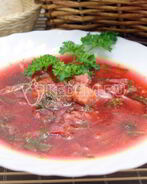 Борщ со щавелем