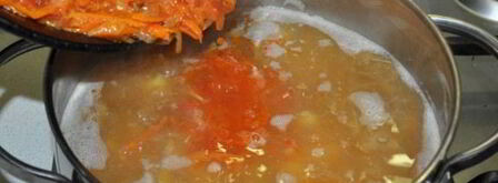 борщ со свекольной ботвой. Шаг 10