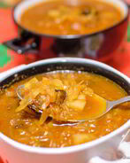 Грибной борщ с черносливом