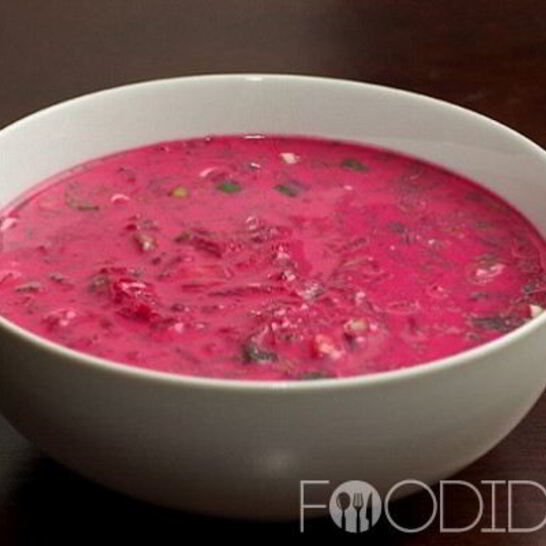 Рецепт холодный борщ с маринованной свеклой