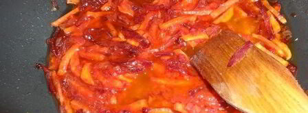 постный борщ с чечевицей и черносливом. Шаг 5