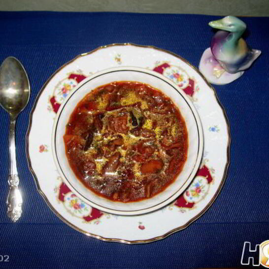 Рецепт постный грибной борщ с черносливом