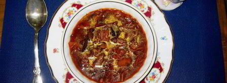 постный грибной борщ с черносливом. Шаг 10