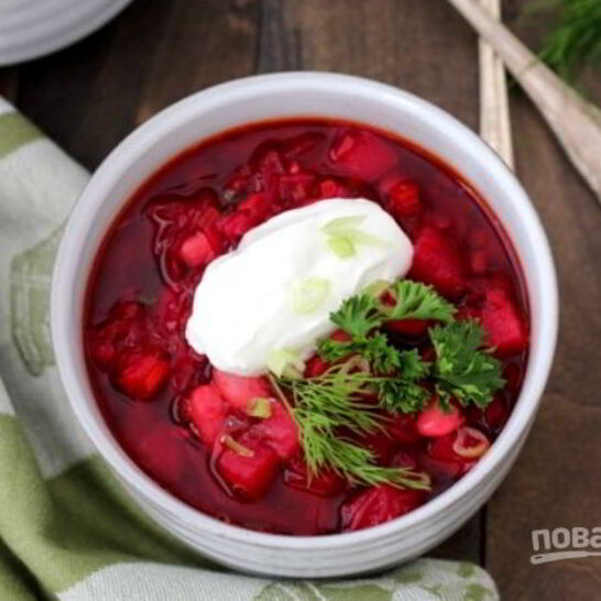 Рецепт веганский борщ