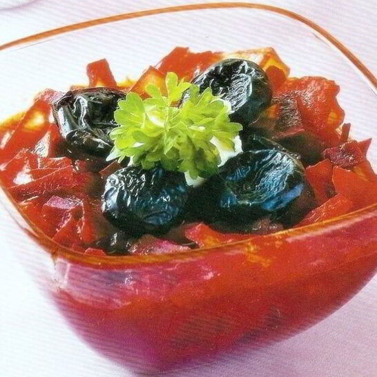 Рецепт вегетарианский борщ с черносливом