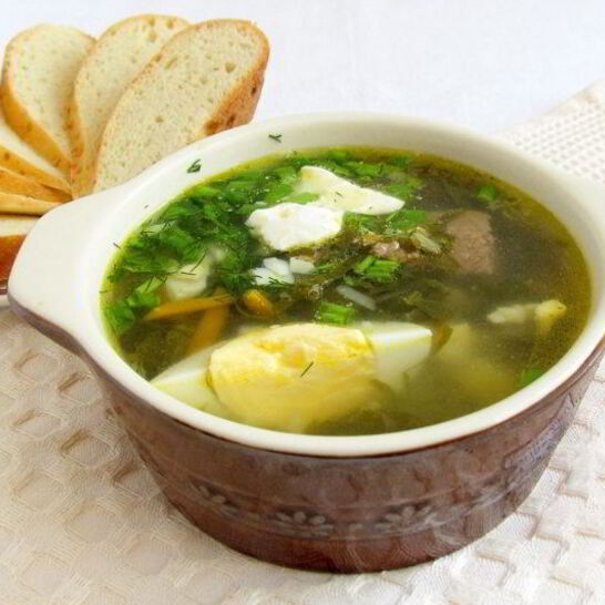 Рецепт вкусный борщ со щавелем
