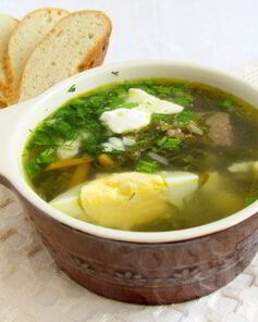 Вкусный борщ со щавелем